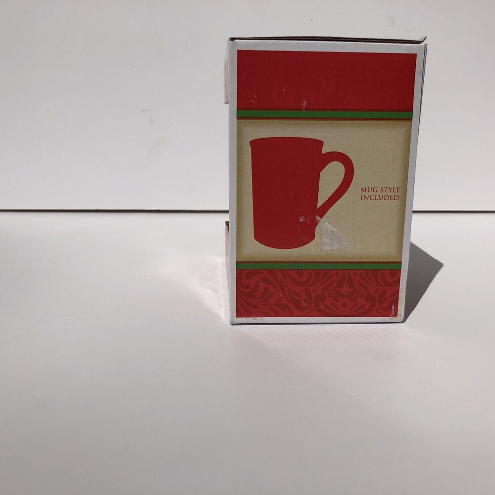 Holiday Christmas Mug Royal Norfolk 12oz Greenbrier International New in box gw - Picture 5 of 7